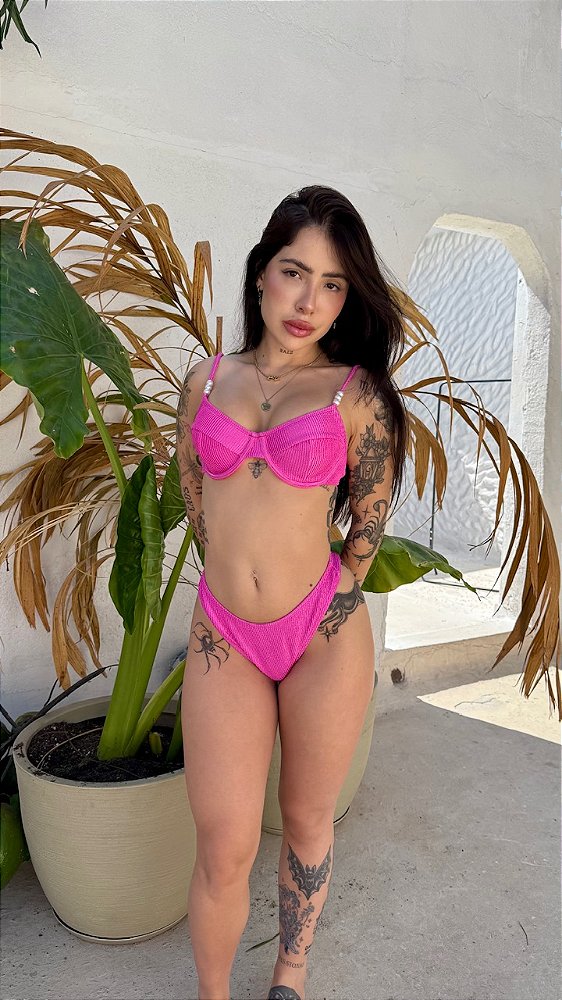 TOP COM ARO SHINE PINK
