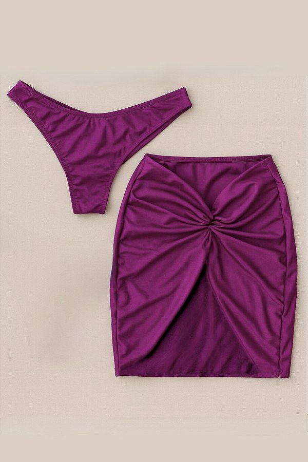 CALCINHA E SAIA LOVELY UVA