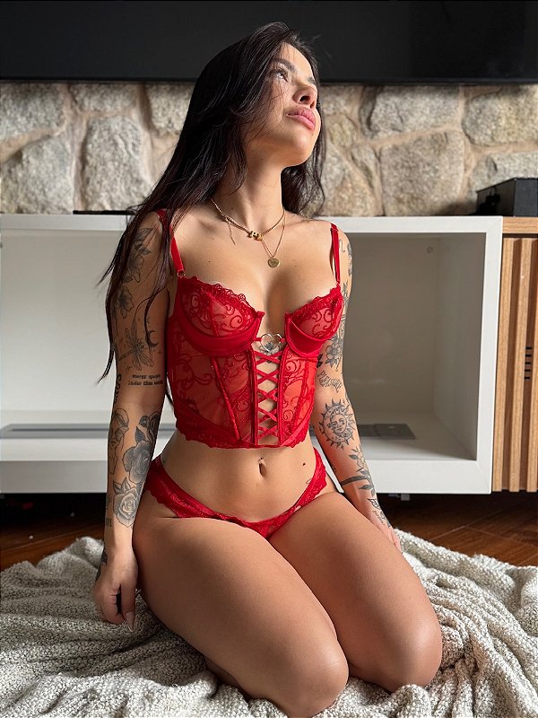CONJUNTO SWEET VENOM VERMELHO