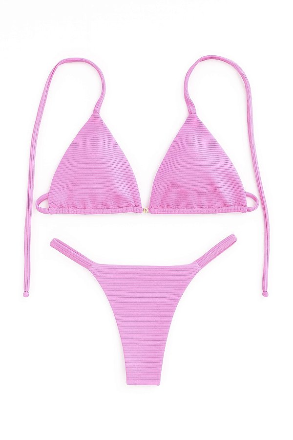 BIQUÍNI BASIC FIO ROSA BABY CANELADO