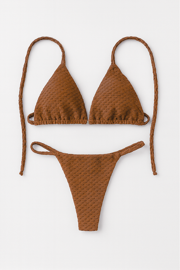 BIQUÍNI BASIC FIO TOUCH MARROM