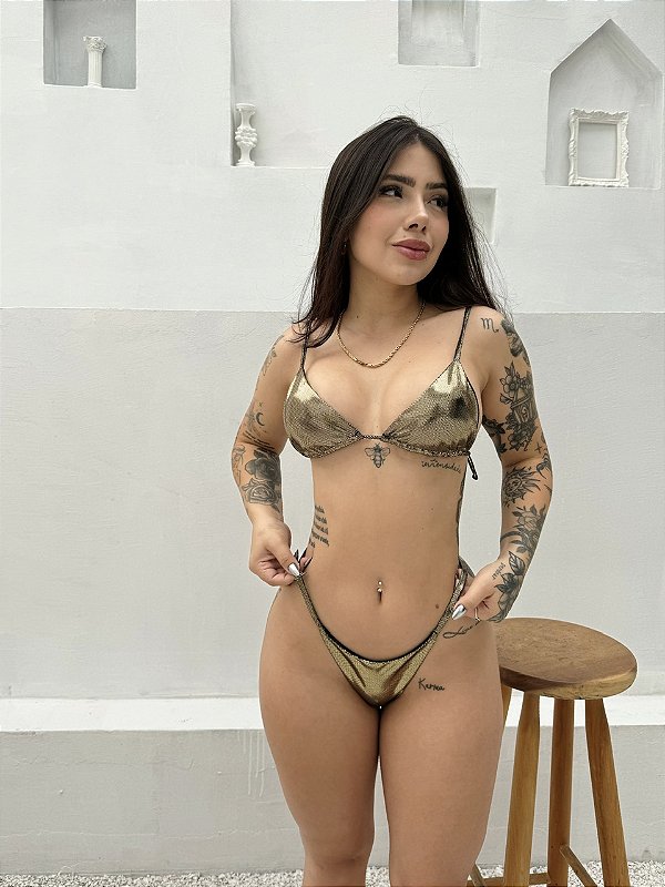 BIQUÍNI BASIC FIO REFLECTA GOLD