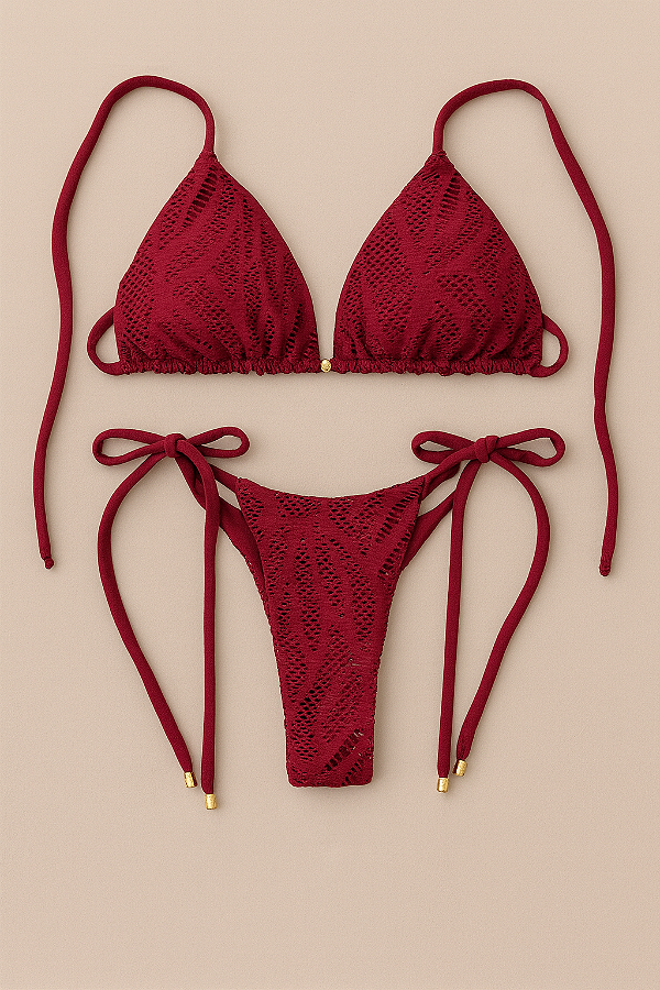 BIQUÍNI LACINHO LAISE CEREJA