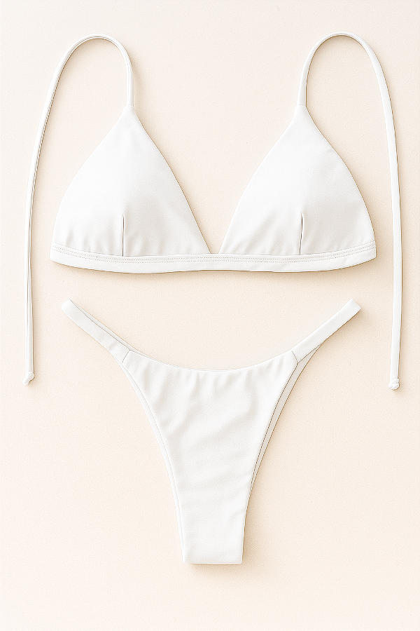 BIQUÍNI BASIC FIXO TRIANGLE BRANCO