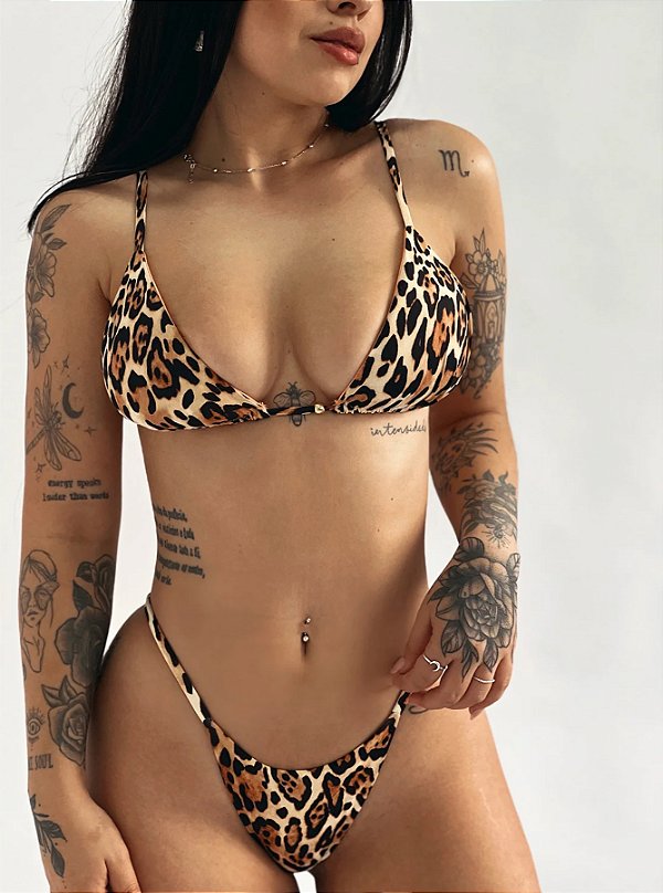 BIQUÍNI BASIC TRIANGLE ONÇA