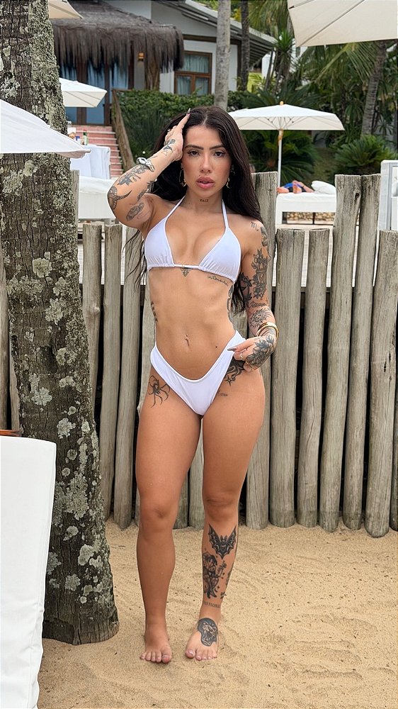 BIQUÍNI BASIC CORTININHA AVIADOR BRANCO