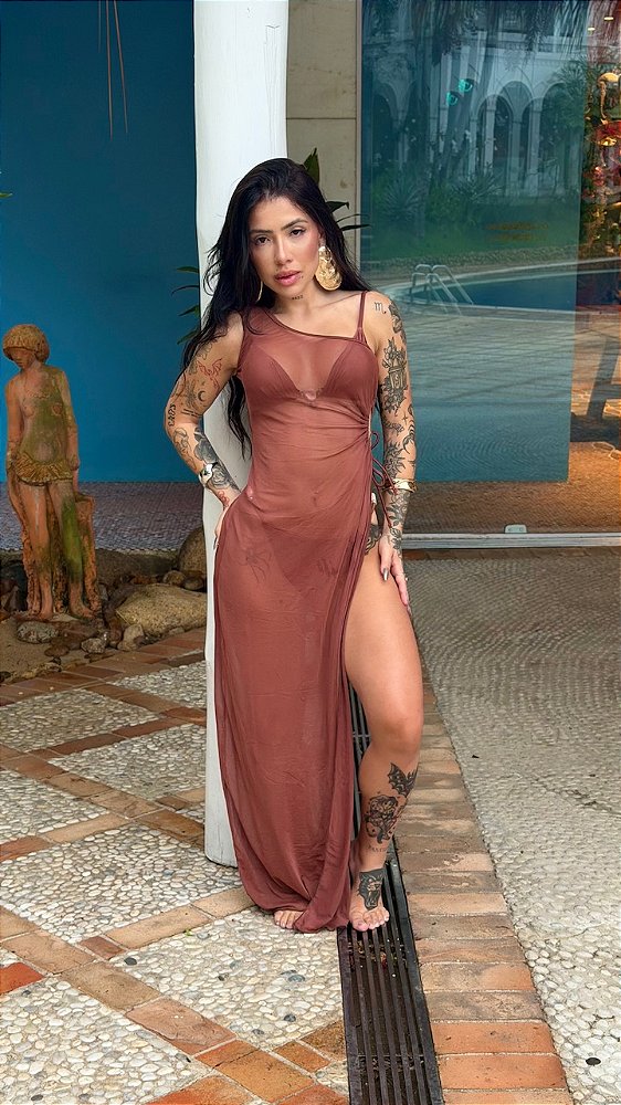 BIQUÍNI E SAÍDA LUMINOUS MARROM