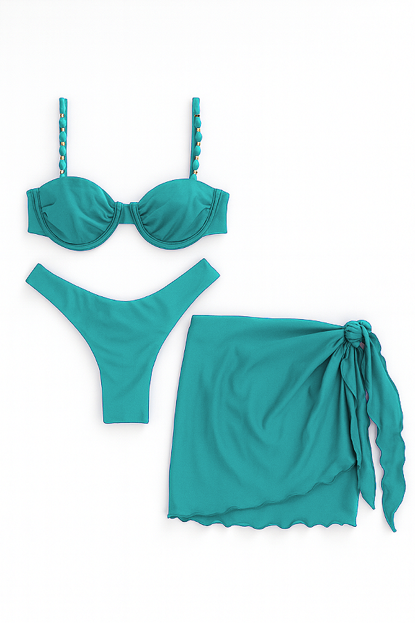 BIQUÍNI E SAIA SUNSTAR VERDE