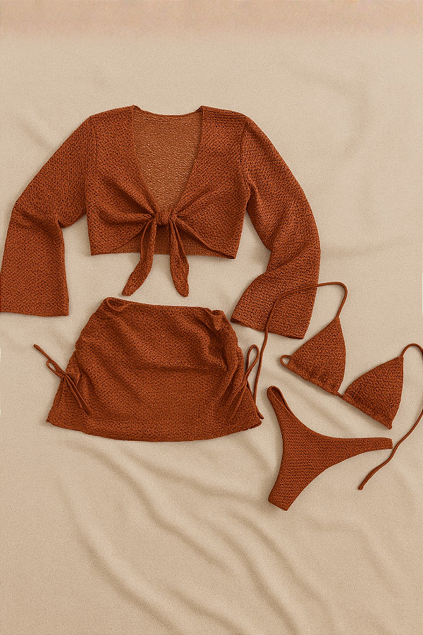 BIQUÍNI E SAÍDA LUNA MARROM