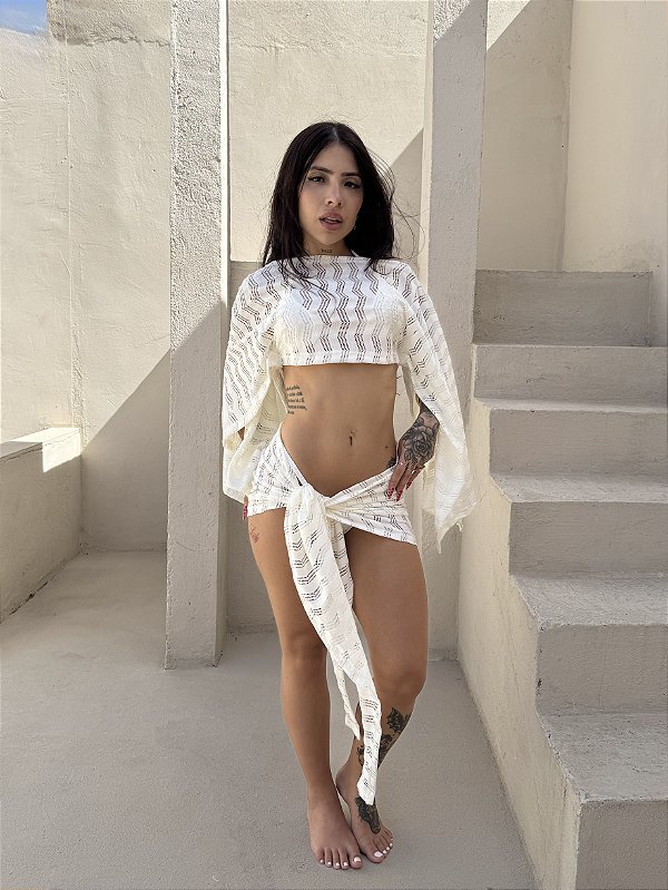 CONJUNTO SHORE OFF WHITE