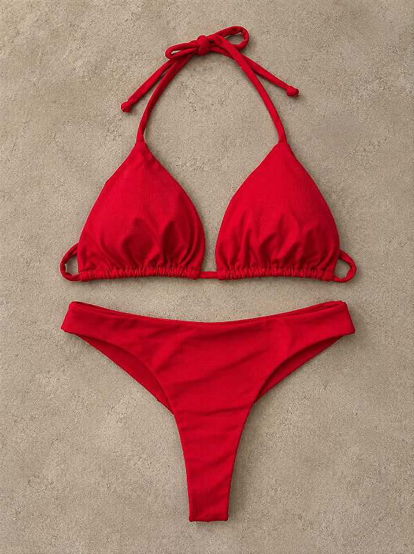 BIQUÍNI CORTININHA RUSH VERMELHO