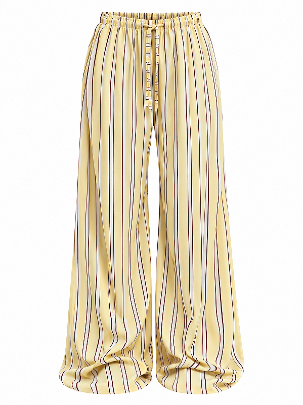 CALÇA CALI AMARELA LISTRAS
