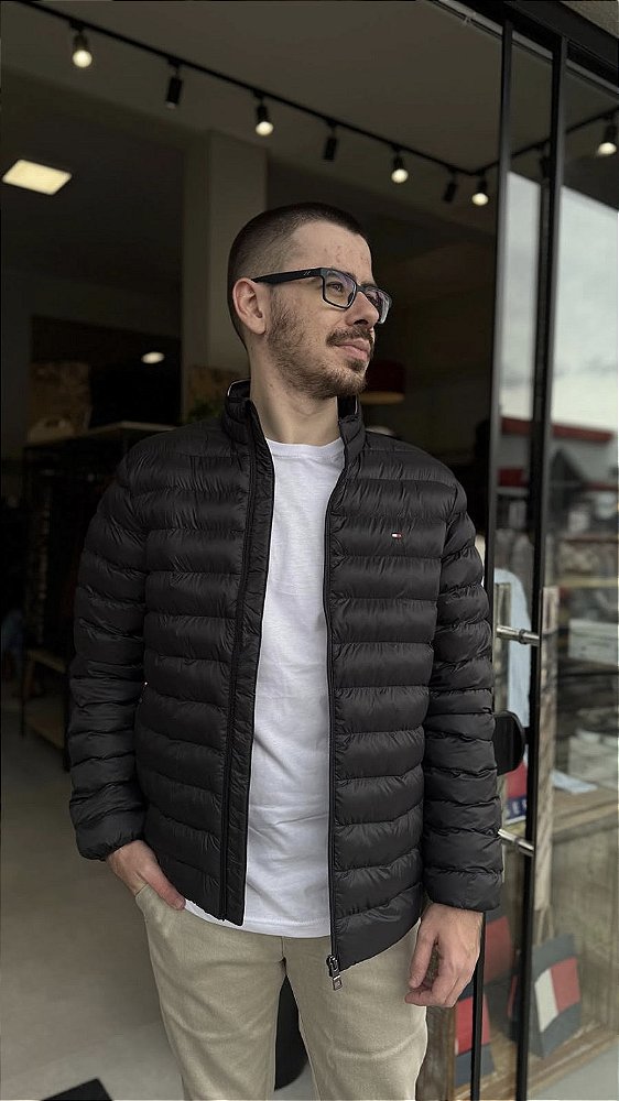 Jaqueta Tommy Hilfiger termica preto THMW0MW18763