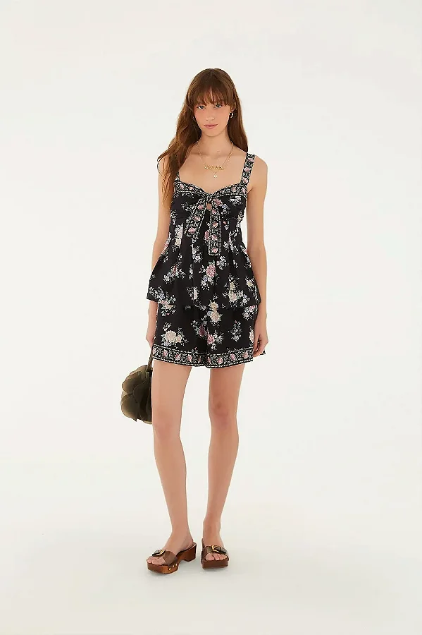 Short romance e estampada Farm 366404