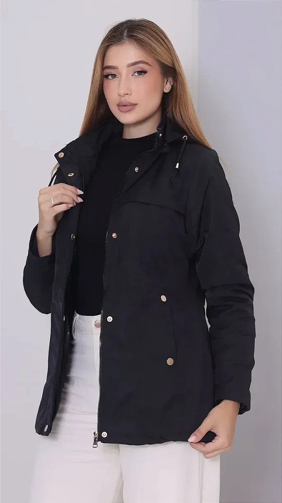 Parka fem preta facinelli 690166