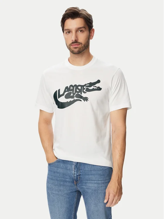 T-shirt masculino Lacoste branca TH9990