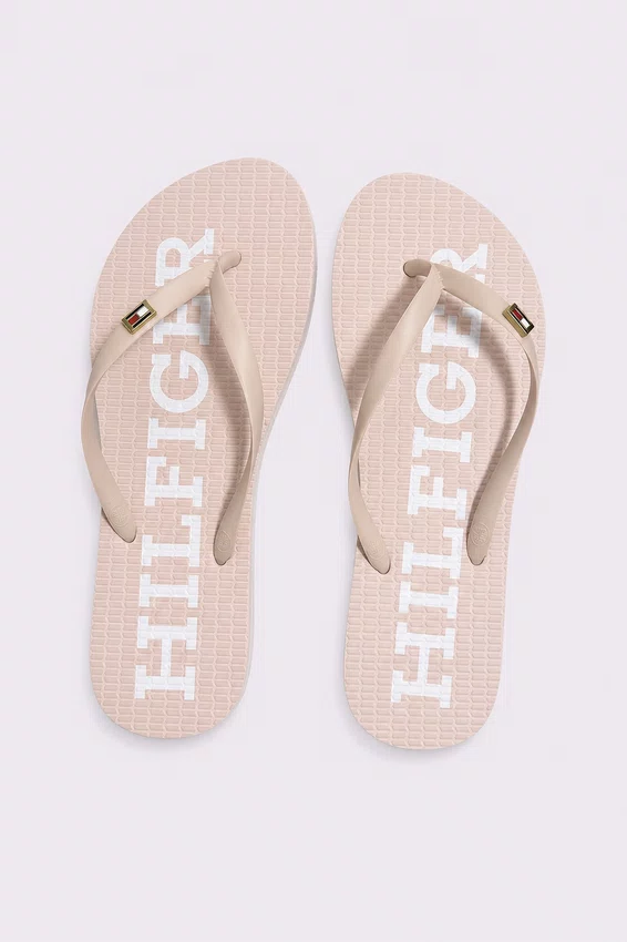 Chinelo fem Tommy Hilfiger rosa claro ABFW0FW07901