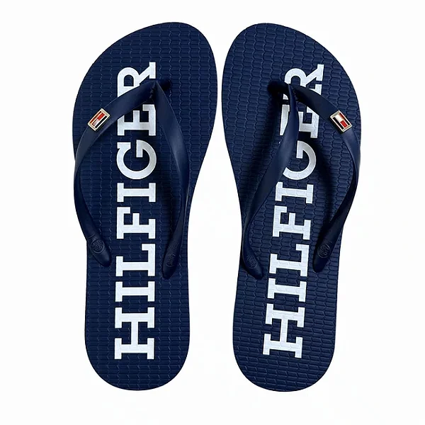 Chinelo fem Tommy Hilfiger azul marinho ABFW0FW07901