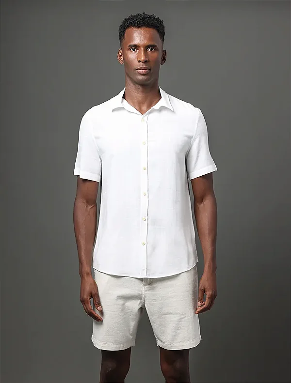 Camisa mc CKJ listras brancas CM5PC03CC818