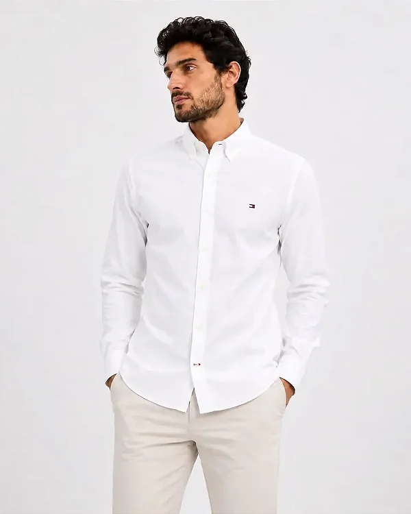 Camisa branca Tommy Hilfiger THMW0MW39988