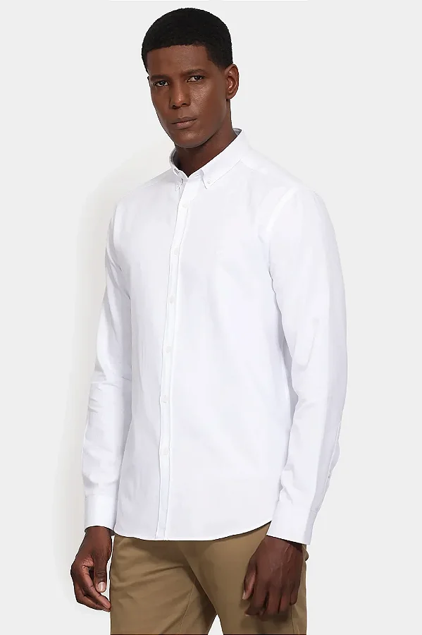 Camisa branca button Aramis ML 020556