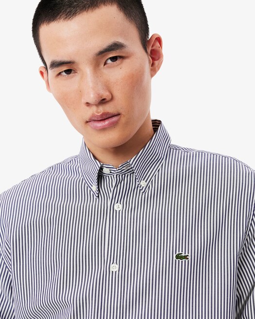 Camisa masc list marinho Lacoste CH418723522