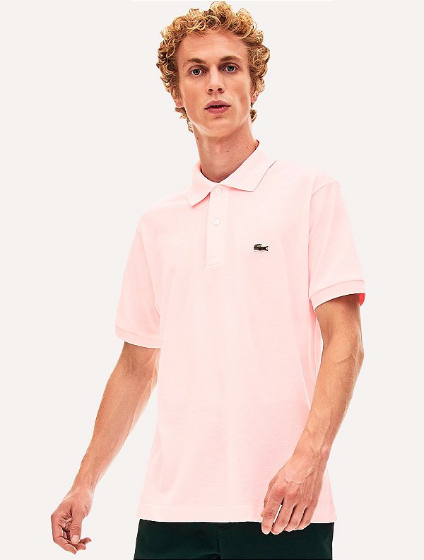 Camiseta gola polo rosa claro Lacoste L 12 12 23 T03