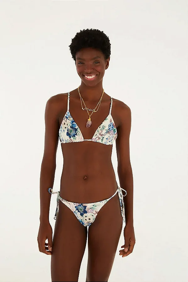 Biquini lacinho double floral lenii estampada Farm Beach 370648