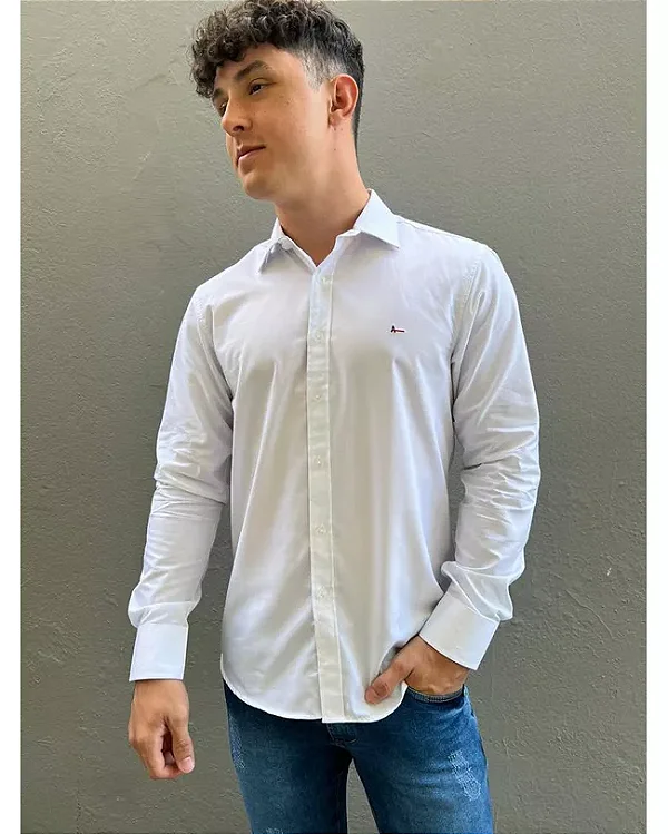 Camisa casual slim branca Aramis ML.31.0054