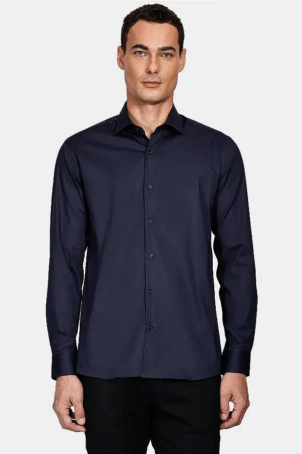 Camisa slim tricoline azul marinho Aramis ML.01.0676