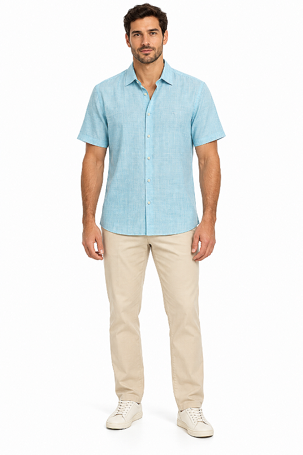 Camisa slim azul turquesa Aramis MC.06.0479