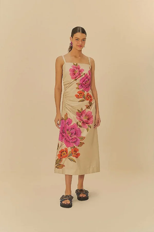 Vestido Izabel estampada Farm 337426