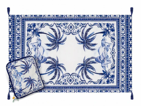 Canga necessaire cidade maravilha estampada Farm Beach 366946