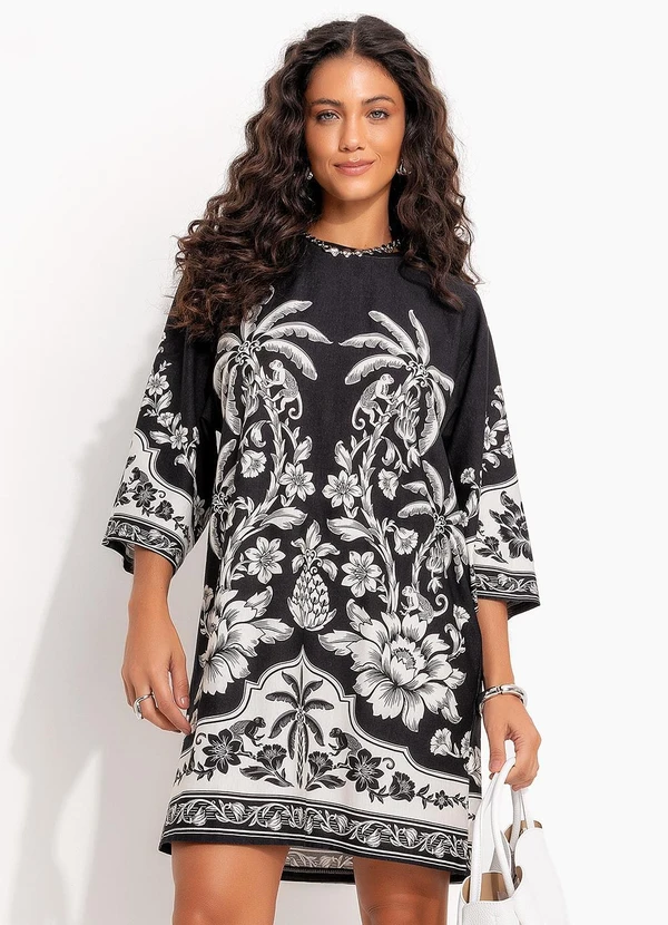 Vestido Tshirt big guanacaste estampada Farm 341745