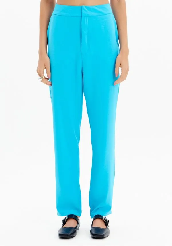 Calça reta alfaiataria azul  MYFT 502CF002929