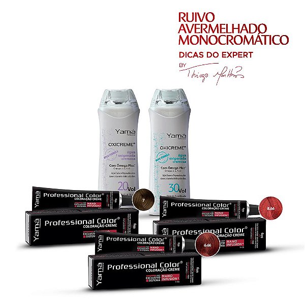 Kit Ruivo Avermelhado Monocromático By Thiago Martins