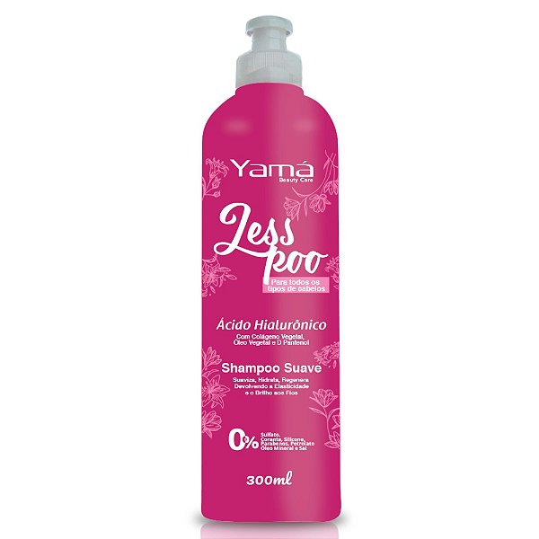 Shampoo Beauty Care Less Poo Yamasterol com Ácido Hialurônico 300ml -  Perfumaria em Casa