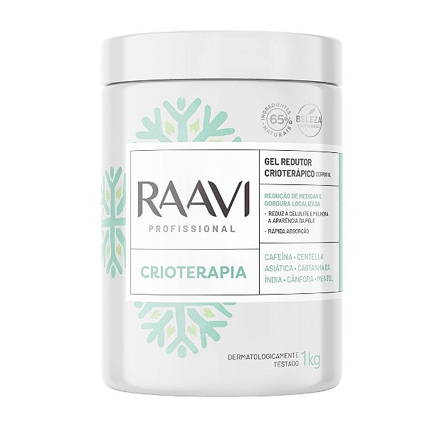 Gel Redutor Crioterápico Corporal RAAVI - 1KG