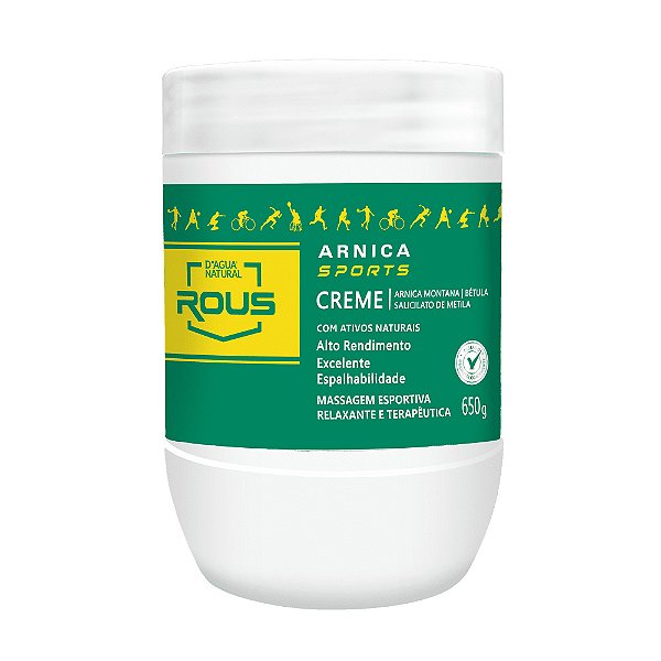 Creme de Massagem Arnica Sports 650g - D´agua Natural