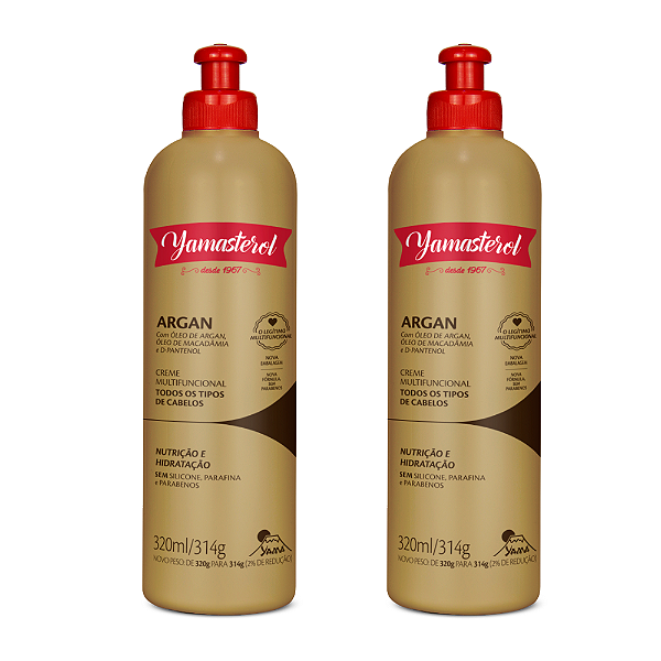 Kit 2 Yamasterol Argan 320ml Yamá