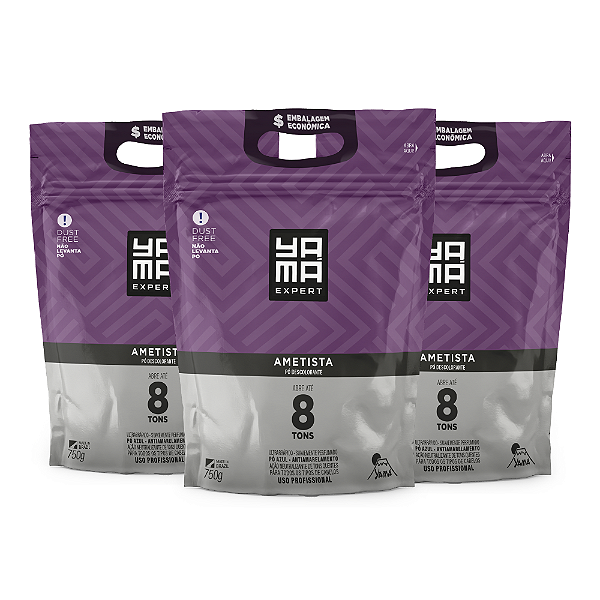 Kit Pó Descolorante Ametista Refil 750g C/ 3 Unidades
