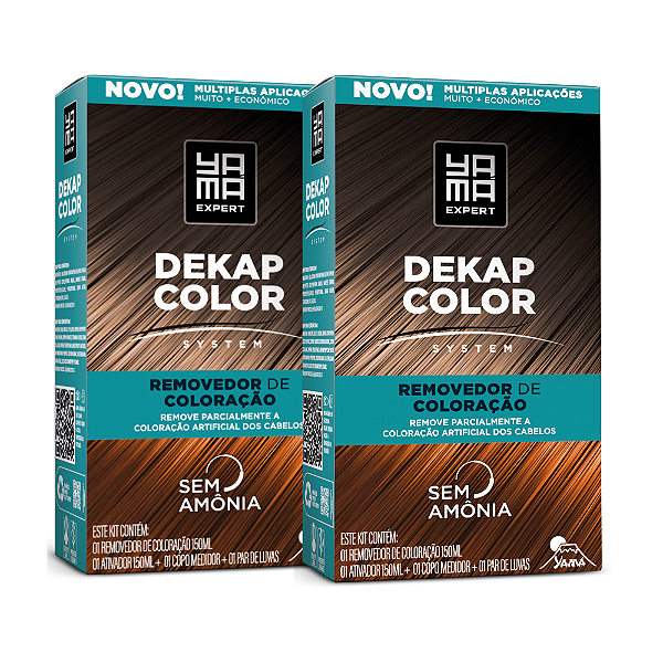 Kit 2 Dekapcolor System Removedor de Coloração 300ml - Yamá