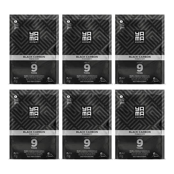 Kit 6 Pó Descolorante Black Carbon 20g