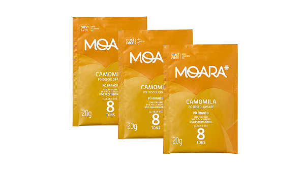 Kit com 3 - Pó Descolorante Moara Camomila 20g Yamá