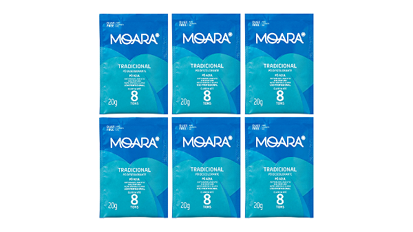 Kit com 6 - Pó Descolorante Moara Tradicional 20g Yamá