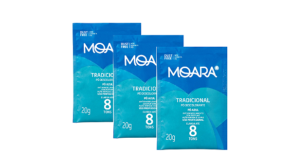 Kit Com 3 - Pó Descolorante Moara Tradicional 20g Yamá