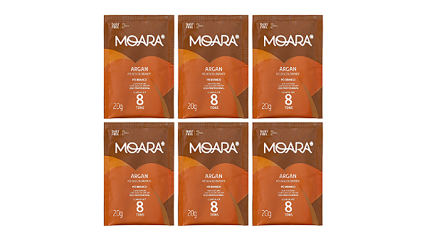 Kit com 6 - Pó Descolorante Moara Argan 20g Yamá