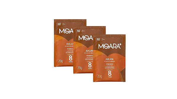 Kit com 3 - Pó Descolorante Moara Argan 20g Yamá