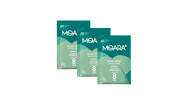 Kit com 3 - Pó Descolorante Moara Aloe Vera 20g Yamá