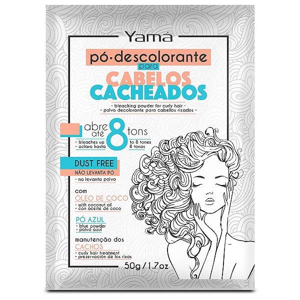 Pó Descolorante Yamá Para Cabelos Cacheados  50g